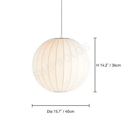 Modern ribbed white led pendant lamp – dining room geometric light