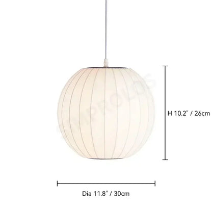 Modern ribbed white led pendant lamp – dining room geometric light