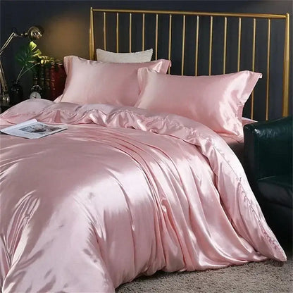 Luxurious chocolate brown mulberry silk bedding set bedroom duvet cover