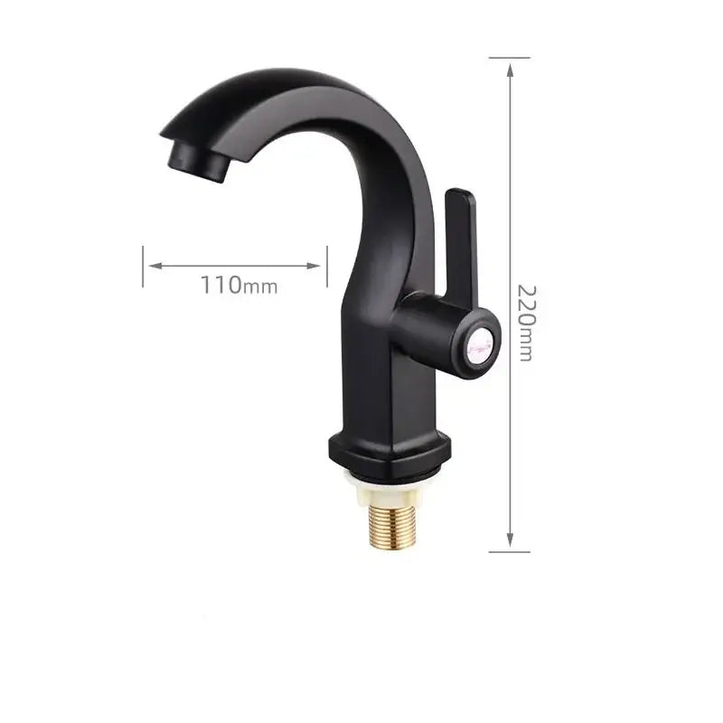 Modern chrome & matte black single lever water purifier kitchen faucet