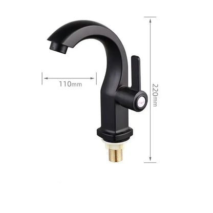 Modern chrome & matte black single lever water purifier kitchen faucet