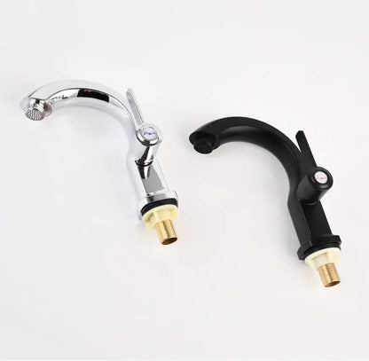 Modern chrome & matte black single lever water purifier kitchen faucet