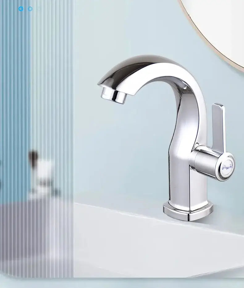Modern chrome & matte black single lever water purifier kitchen faucet