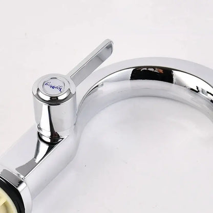 Modern chrome & matte black single lever water purifier kitchen faucet