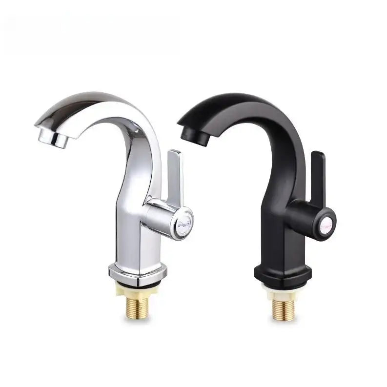 Modern chrome & matte black single lever water purifier kitchen faucet