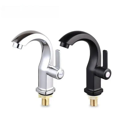 Modern chrome & matte black single lever water purifier kitchen faucet