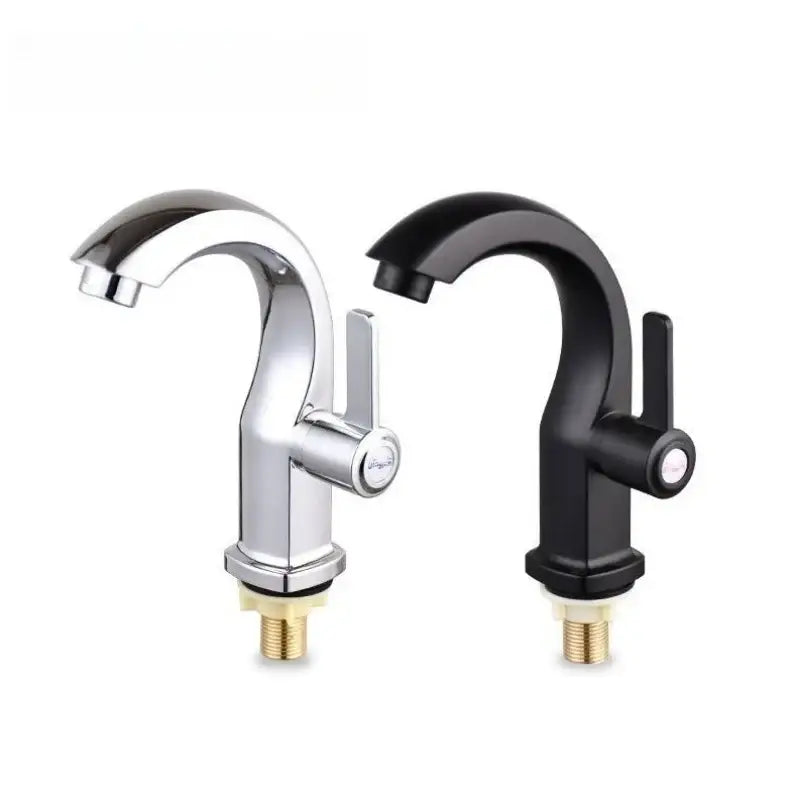 Modern chrome & matte black single lever water purifier kitchen faucet