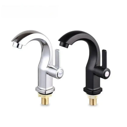 Modern chrome & matte black single lever water purifier kitchen faucet
