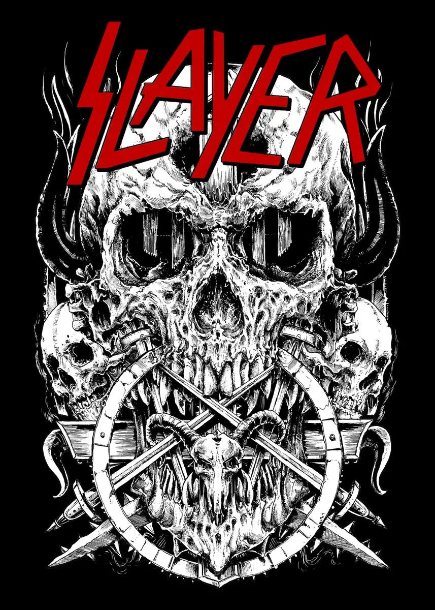 DecorBites™ Slayer Heavy Metal Band Album Poster Canvas Art