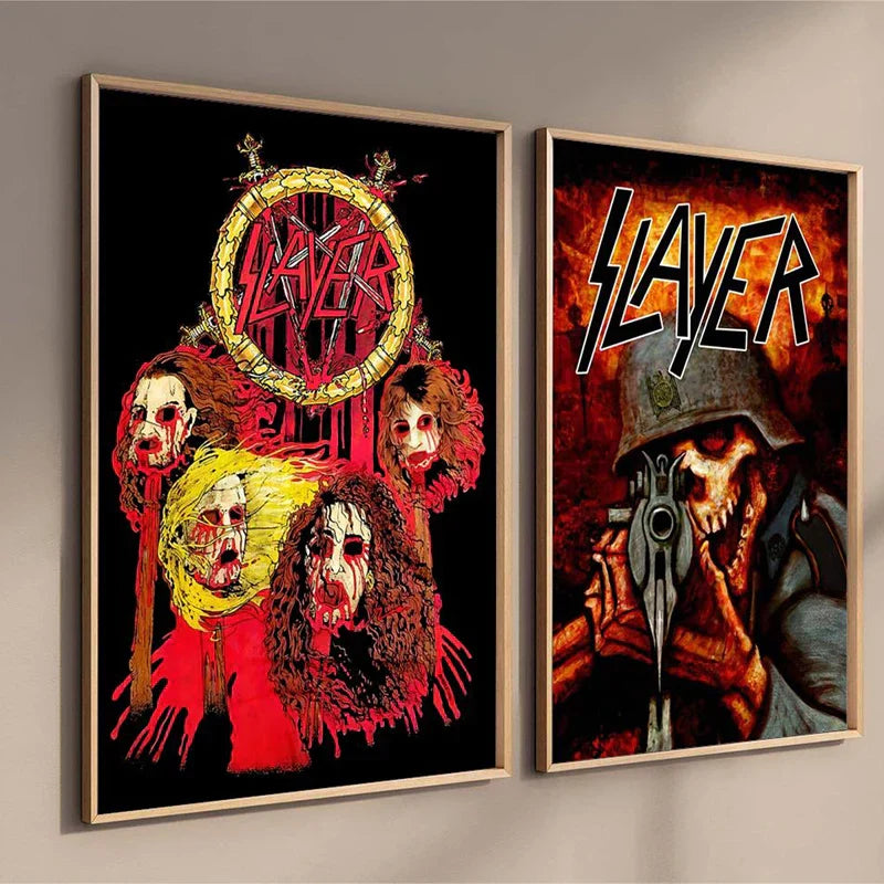 DecorBites™ Slayer Heavy Metal Band Album Poster Canvas Art