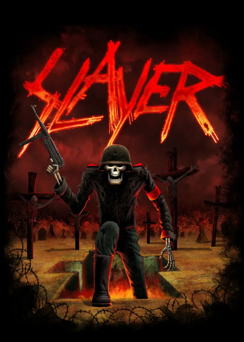 DecorBites™ Slayer Heavy Metal Band Album Poster Canvas Art
