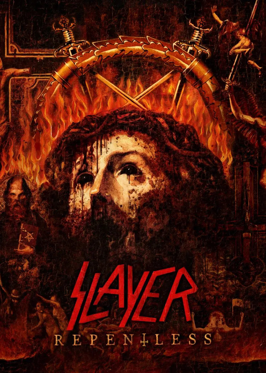 DecorBites™ Slayer Heavy Metal Band Album Poster Canvas Art