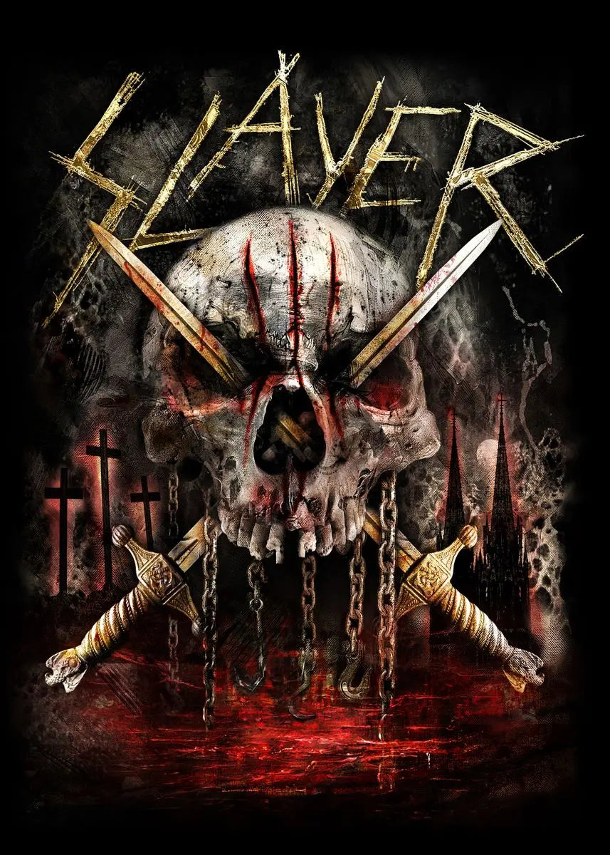 DecorBites™ Slayer Heavy Metal Band Album Poster Canvas Art