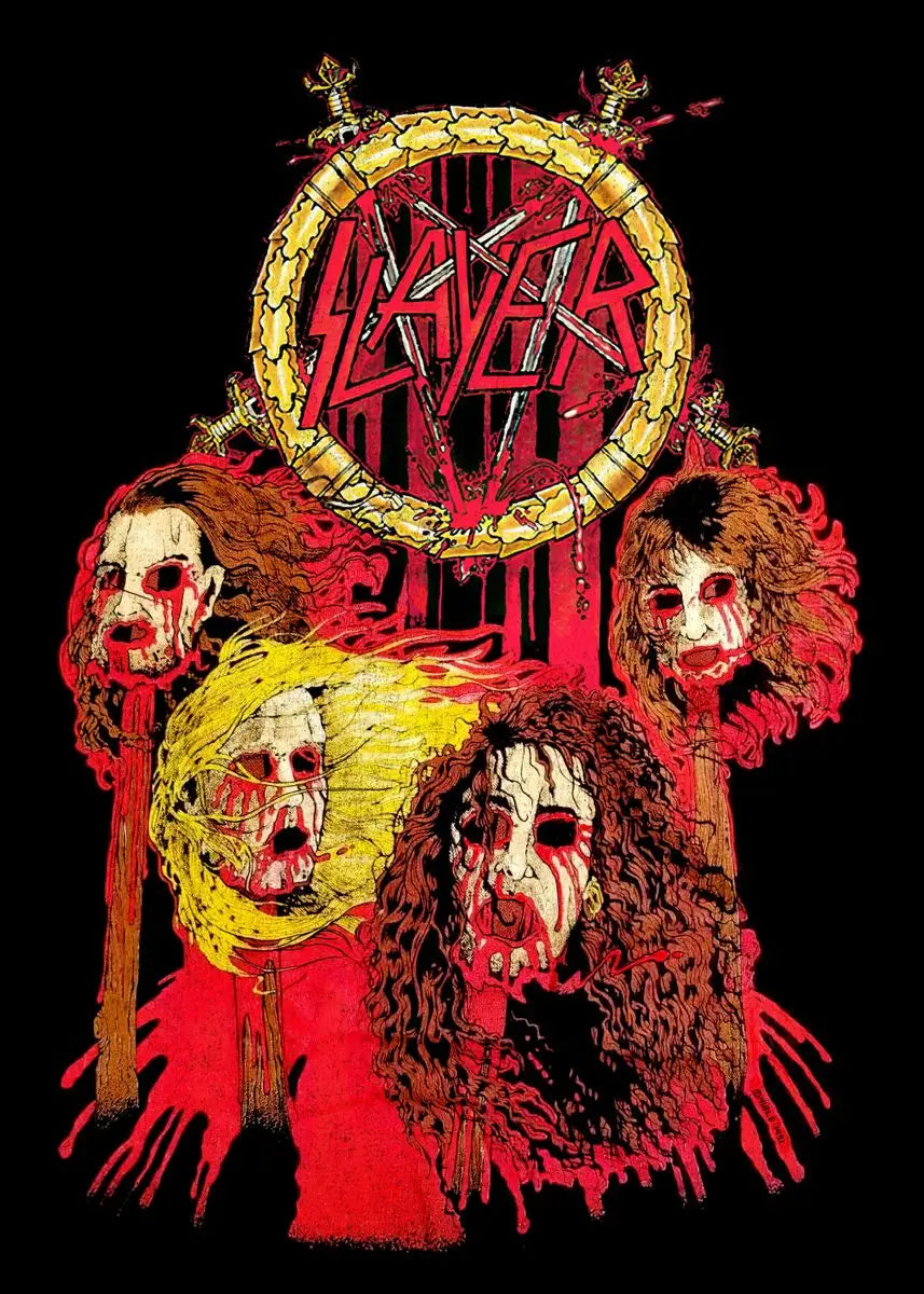 DecorBites™ Slayer Heavy Metal Band Album Poster Canvas Art