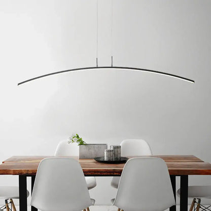 Modern white arch island led pendant light for dining room