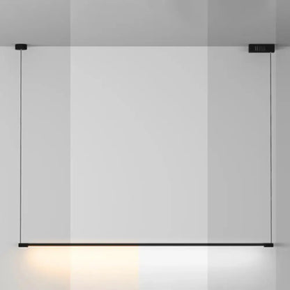 Modern black linear led island lamp kitchen pendant light