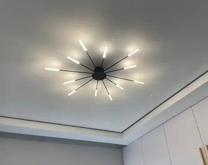 Modern gold nordic led ceiling light for living room