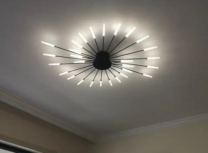 Modern gold nordic led ceiling light for living room