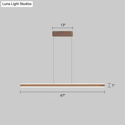 Modern copper triangle led hanging lamp kitchen island light