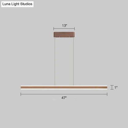 Modern copper triangle led hanging lamp kitchen island light