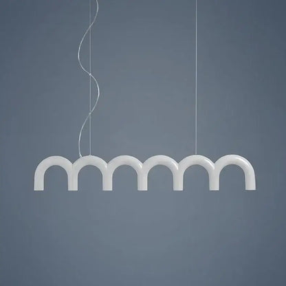 Modern black u-shaped chandelier for bedroom and kitchen