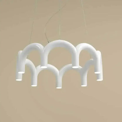 Modern black u-shaped chandelier for bedroom and kitchen
