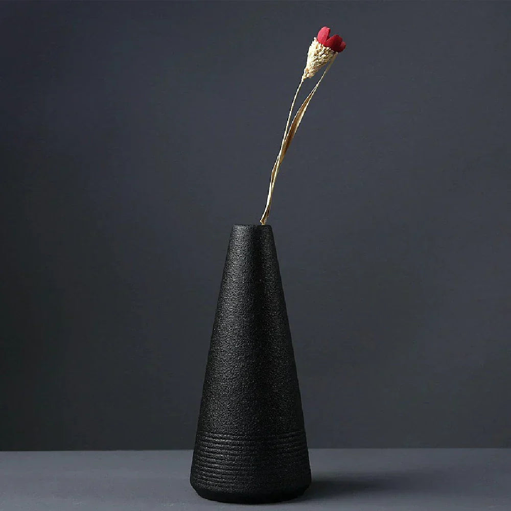 DecorBites™ Small Ceramic Vase - Elegant Japanese Home Decor