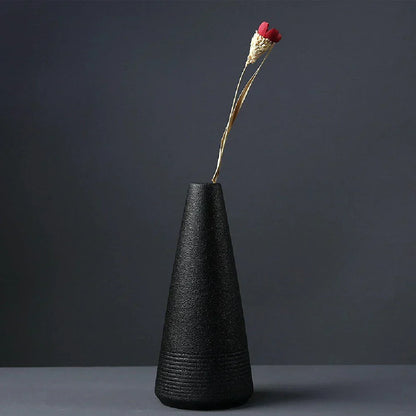DecorBites™ Small Ceramic Vase - Elegant Japanese Home Decor