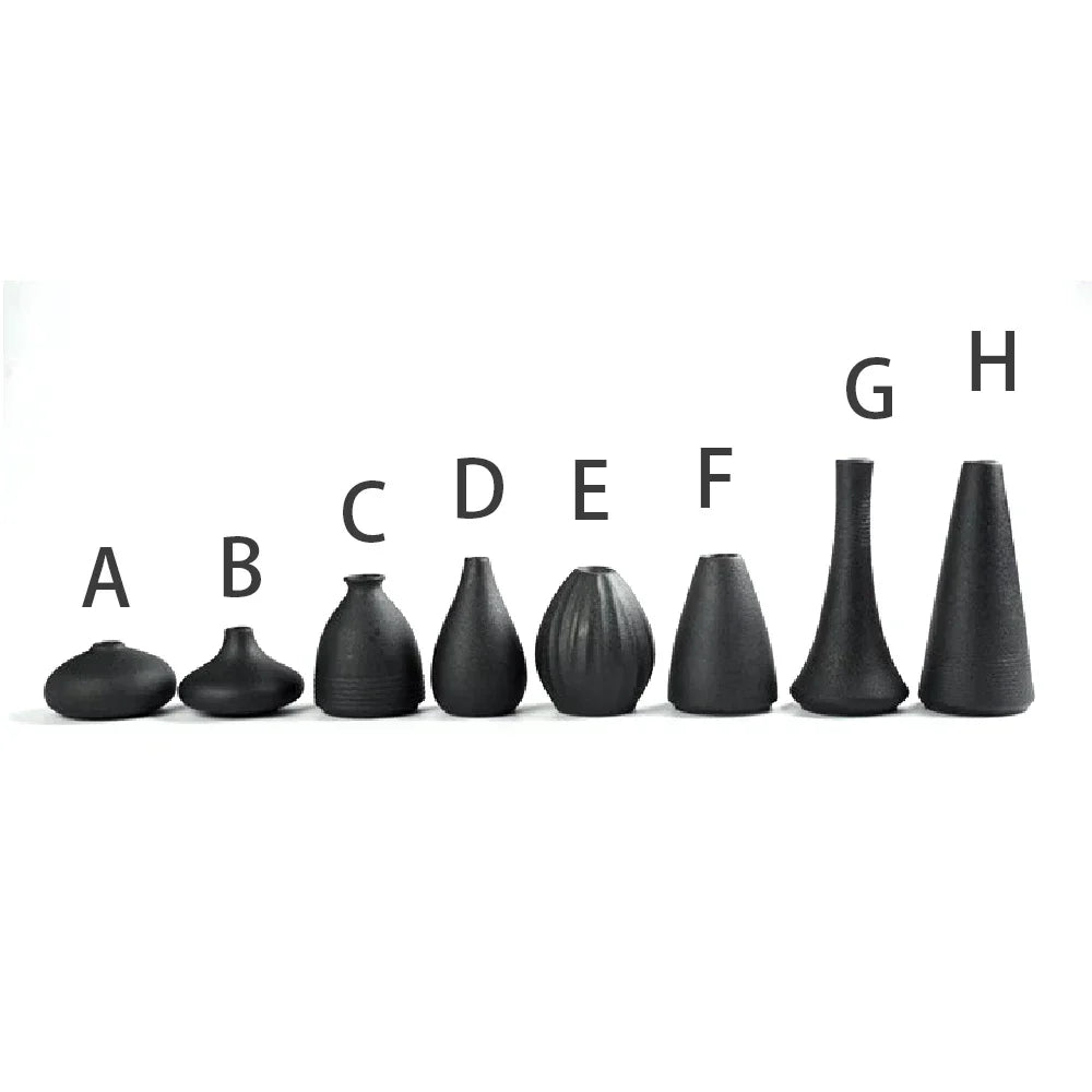 DecorBites™ Small Ceramic Vase - Elegant Japanese Home Decor