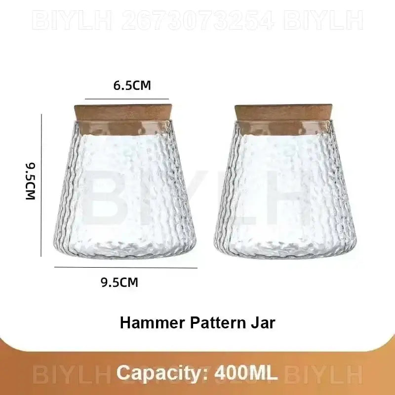 Small transparent glass vase with bamboo base for living room decor