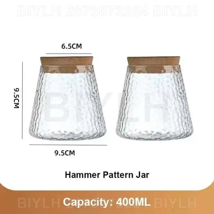 Small transparent glass vase with bamboo base for living room decor