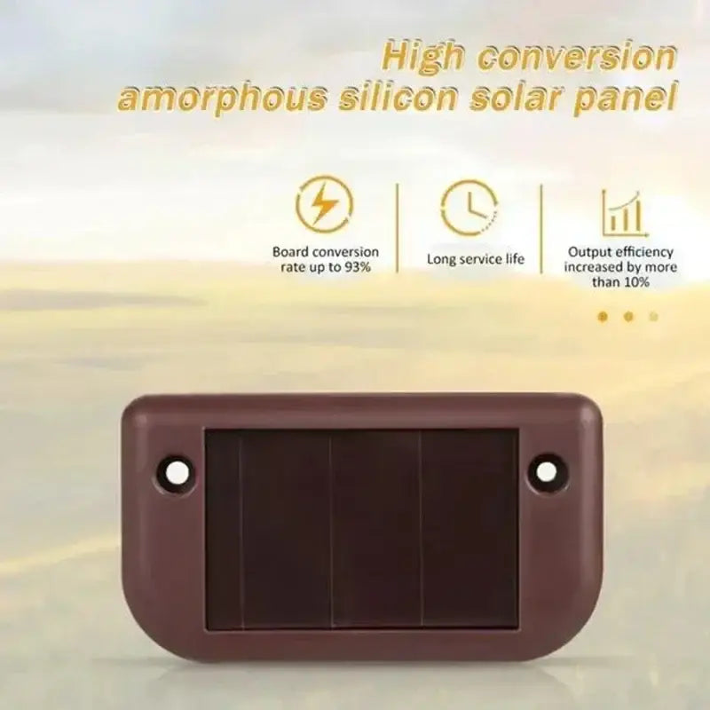 Modern black solar led outdoor stair lights with sun sensor
