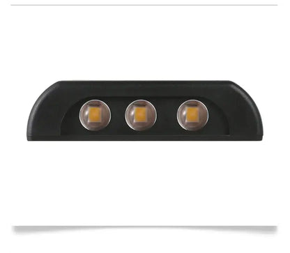 Modern matte black solar led wall light garden pathway lamp