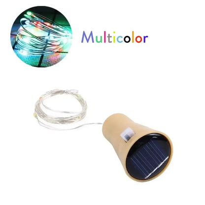 Brown solar wine bottle fairy lights 3 pack garden and dining room
