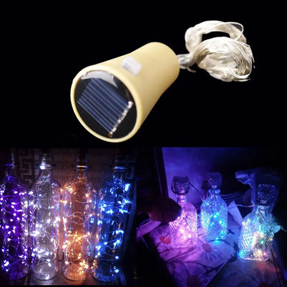 Brown solar wine bottle fairy lights 3 pack garden and dining room