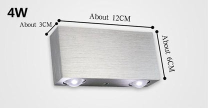 DecorBites™ Sphera Modern LED Cube Box Wall Sconces