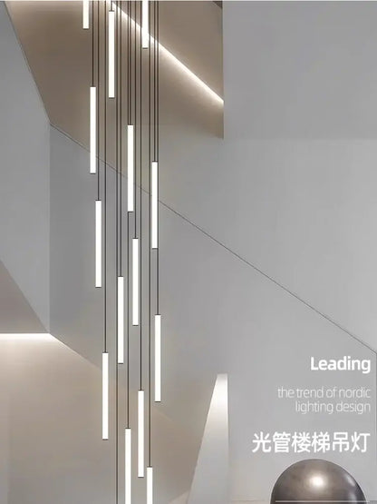 Modern black spiral led ceiling chandelier dining room light