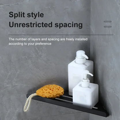Modern stainless steel silver corner shower shelf bathroom caddy