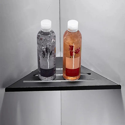 Modern stainless steel silver corner shower shelf bathroom caddy
