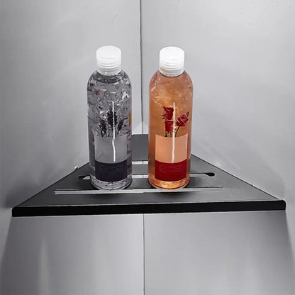 Modern stainless steel silver corner shower shelf bathroom caddy