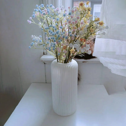 DecorBites™ Striped Plastic Vase for Flowers