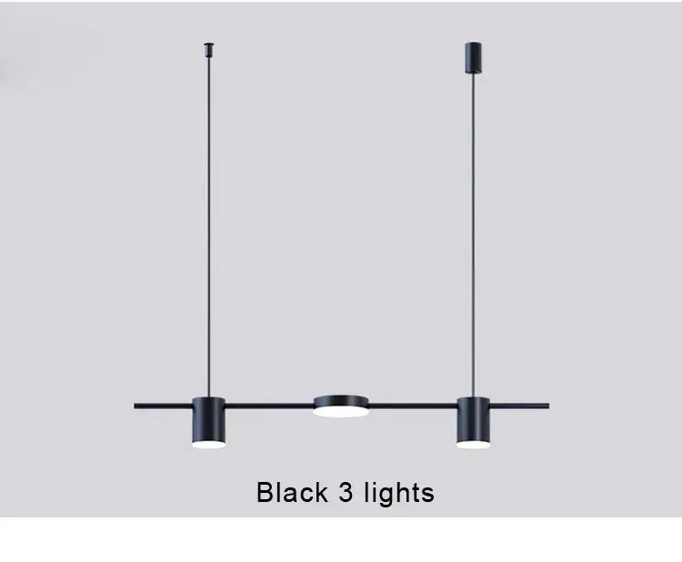 Modern black metal stylish led chandelier for living room