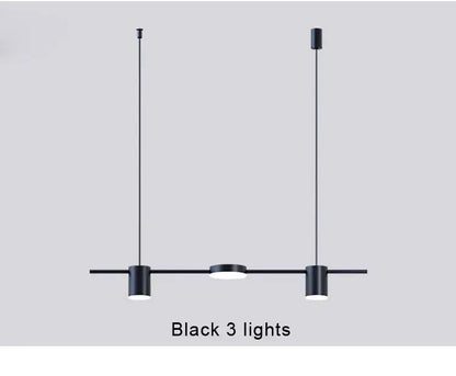 Modern black metal stylish led chandelier for living room