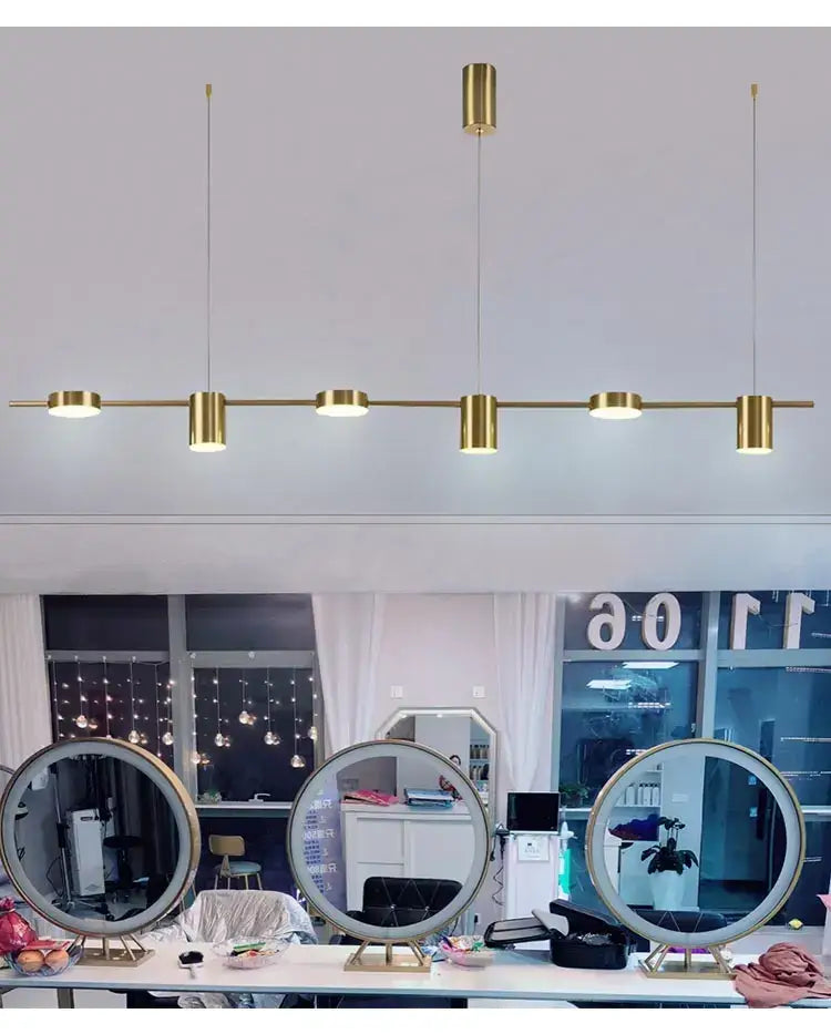 Modern black metal stylish led chandelier for living room