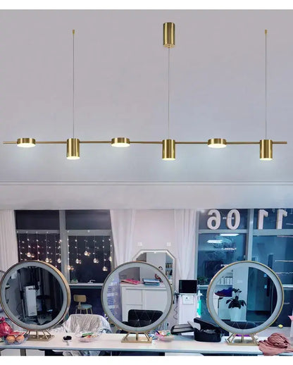Modern black metal stylish led chandelier for living room
