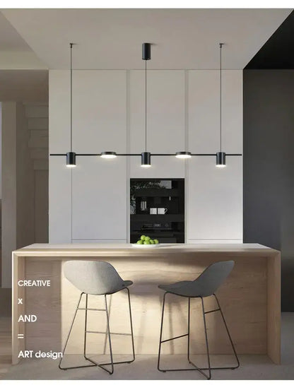 Modern black metal stylish led chandelier for living room