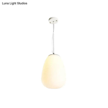 Modern chrome and opal glass pendant light kitchen island ceiling lamp
