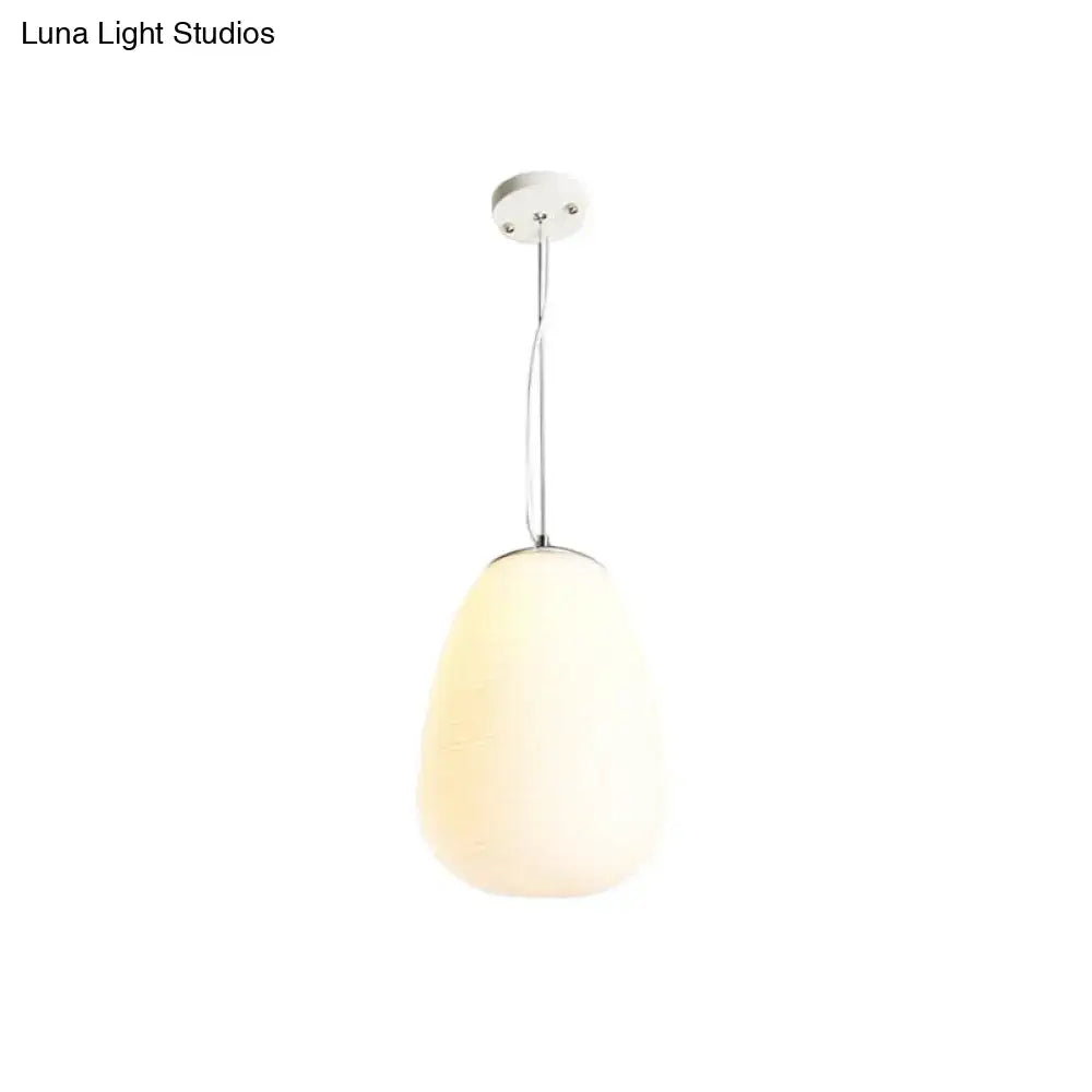 Modern chrome and opal glass pendant light kitchen island ceiling lamp