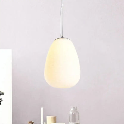 Modern chrome and opal glass pendant light kitchen island ceiling lamp