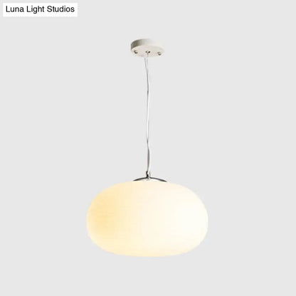 Modern chrome and opal glass pendant light kitchen island ceiling lamp